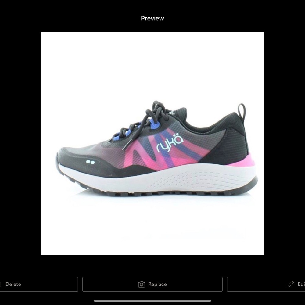 Ryka Women’s WATER RESISTANT black pink Athletic Shoes 8 WIDE